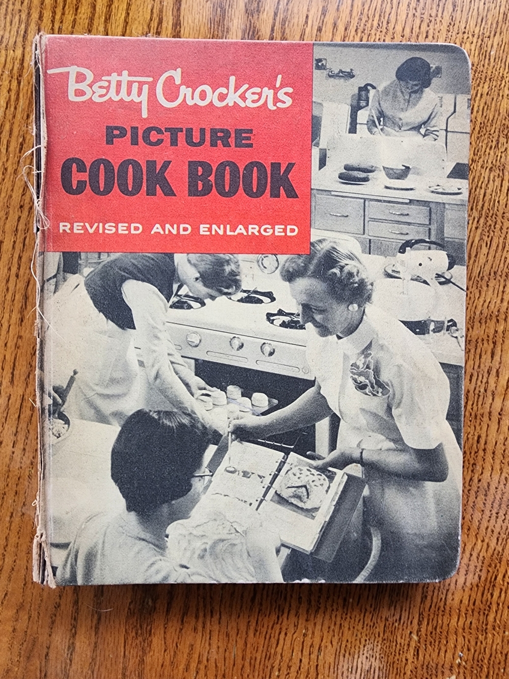 1956 Original Betty Crocker's Picture Cook Book - Red & Black Vintage Cover